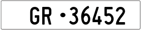 Trailer License Plate